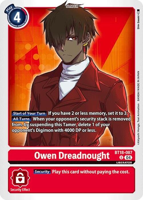 Owen Dreadnought [BT18-087] [Release Special Booster 2.0] | Enigma On Main