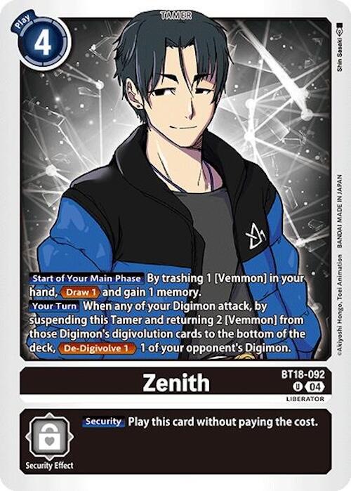 Zenith [BT18-092] [Release Special Booster 2.0] | Enigma On Main