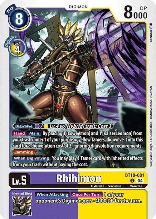 Rhihimon [BT18-081] [Release Special Booster 2.0] | Enigma On Main