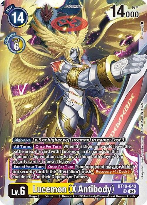 Lucemon (X Antibody) [BT19-043] [Release Special Booster 2.0] | Enigma On Main