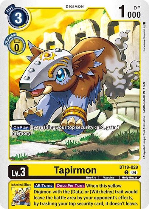 Tapirmon [BT19-029] [Release Special Booster 2.0] | Enigma On Main