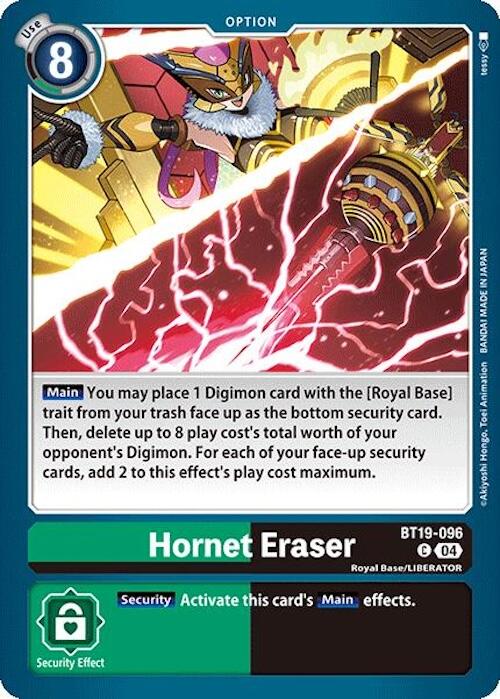 Hornet Eraser [BT19-096] [Release Special Booster Ver.2.0] | Enigma On Main