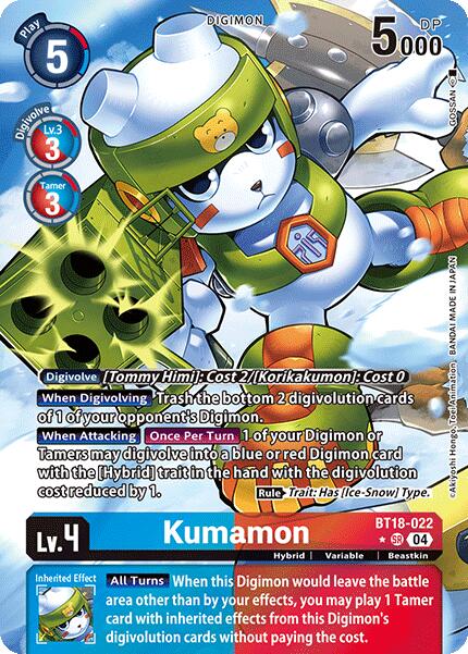 Kumamon [BT18-022] (Alternate Art) [Release Special Booster 2.0] | Enigma On Main