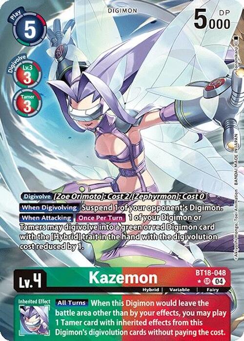 Kazemon [BT18-048] (Alternate Art) [Release Special Booster Ver.2.0] | Enigma On Main