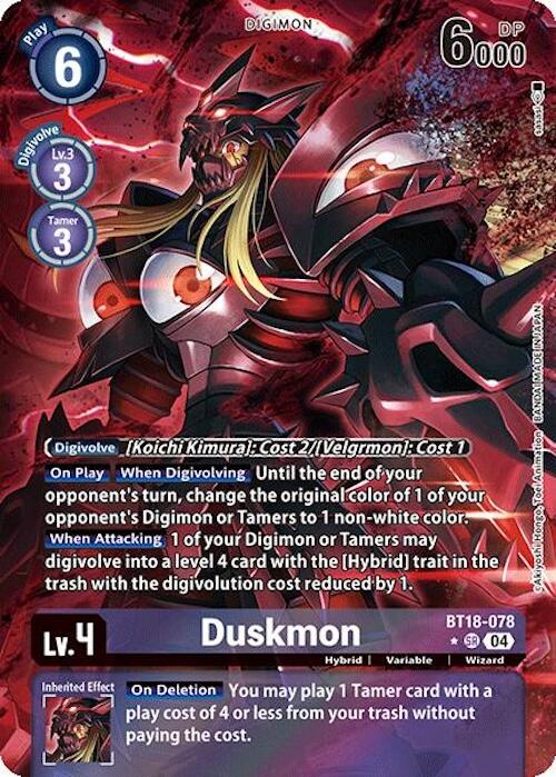 Duskmon [BT18-078] (Alternate Art) [Release Special Booster 2.0] | Enigma On Main