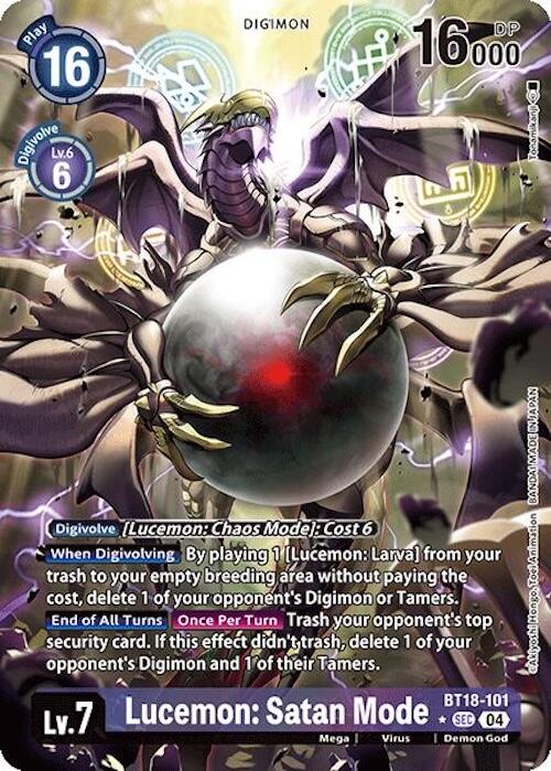 Lucemon: Satan Mode [BT18-101] (Alternate Art) [Release Special Booster 2.0] | Enigma On Main