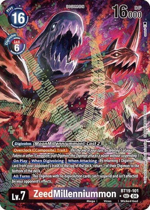 ZeedMillenniummon [BT19-101] (Alternate Art) [Release Special Booster 2.0] | Enigma On Main