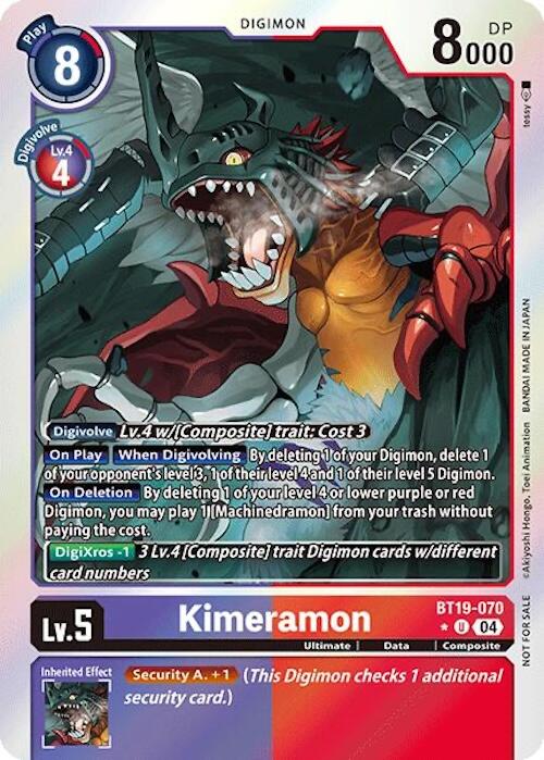 Kimeramon [BT19-070] (Release Special Booster 2.0: Box Promotion Pack) [Release Special Booster 2.0] | Enigma On Main