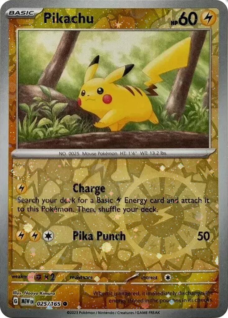 Pikachu (025/165) (Cosmos Holo) (Costco Exclusive) [Miscellaneous Cards] | Enigma On Main