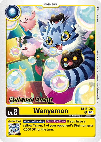 Wanyamon [BT18-003] [Release Special Booster Ver.2.0 Pre-Release Cards] | Enigma On Main