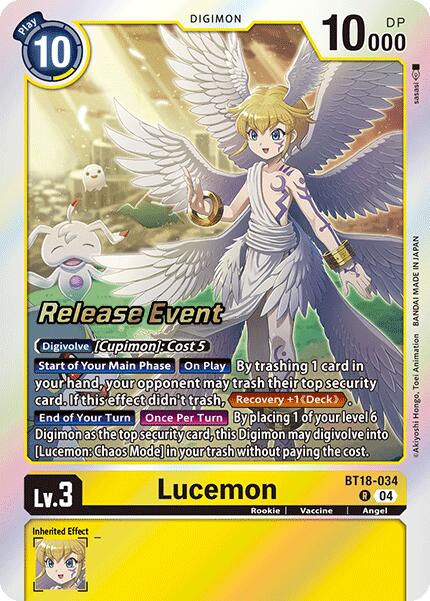 Lucemon [BT18-034] [Release Special Booster Ver.2.0 Pre-Release Cards] | Enigma On Main