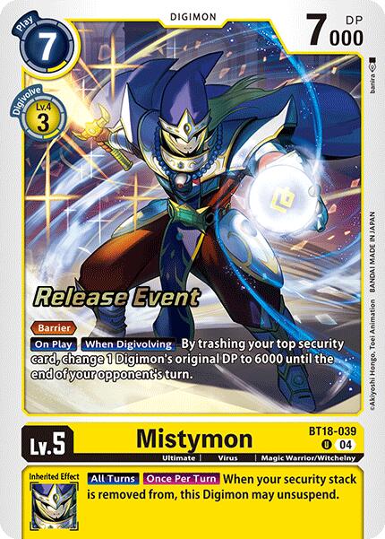 Mistymon [BT18-039] [Release Special Booster Ver.2.0 Pre-Release Cards] | Enigma On Main