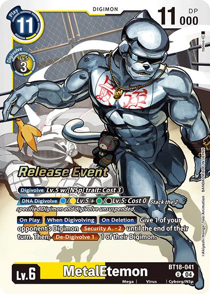 MetalEtemon [BT18-041] [Release Special Booster Ver.2.0 Pre-Release Cards] | Enigma On Main