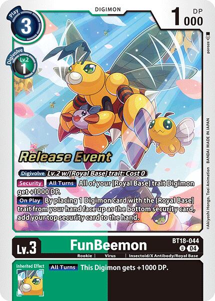 FunBeemon [BT18-044] [Release Special Booster Ver.2.0 Pre-Release Cards] | Enigma On Main