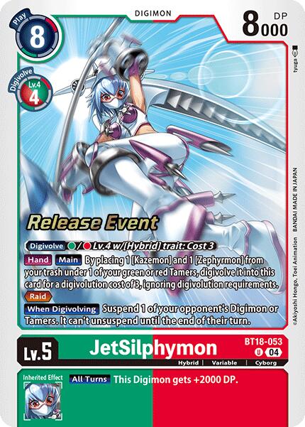 JetSilphymon [BT18-053] [Release Special Booster Ver.2.0 Pre-Release Cards] | Enigma On Main