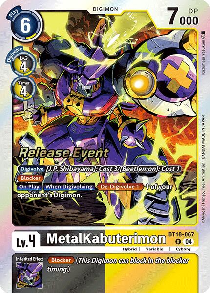 MetalKabuterimon [BT18-067] [Release Special Booster Ver.2.0 Pre-Release Cards] | Enigma On Main