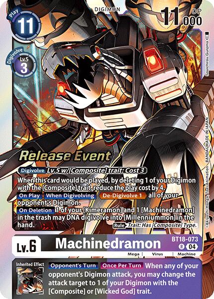 Machinedramon [BT18-073] [Release Special Booster Ver.2.0 Pre-Release Cards] | Enigma On Main