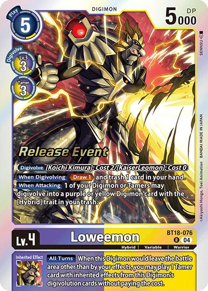 Loweemon [BT18-076] [Release Special Booster Ver.2.0 Pre-Release Cards] | Enigma On Main