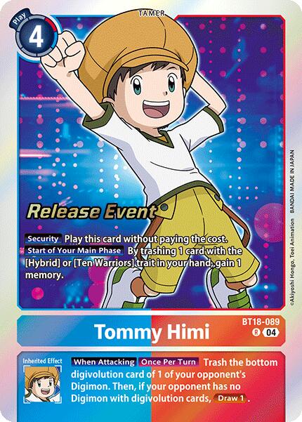 Tommy Himi [BT18-089] [Release Special Booster Ver.2.0 Pre-Release Cards] | Enigma On Main