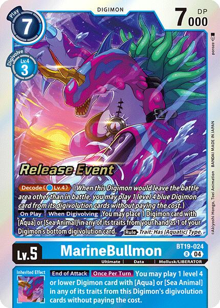 MarineBullmon [BT19-024] [Release Special Booster Ver.2.0 Pre-Release Cards] | Enigma On Main