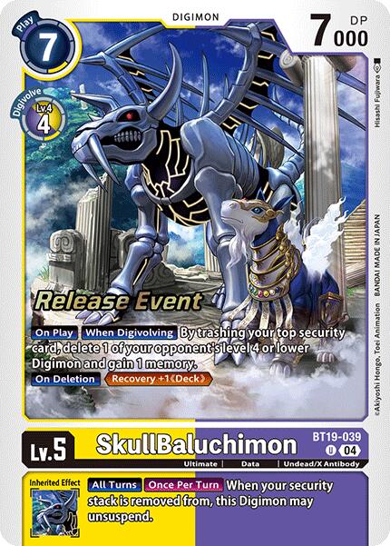 SkullBaluchimon [BT19-039] [Release Special Booster Ver.2.0 Pre-Release Cards] | Enigma On Main