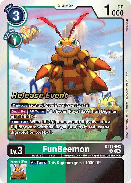 FunBeemon [BT19-045] [Release Special Booster Ver.2.0 Pre-Release Cards] | Enigma On Main