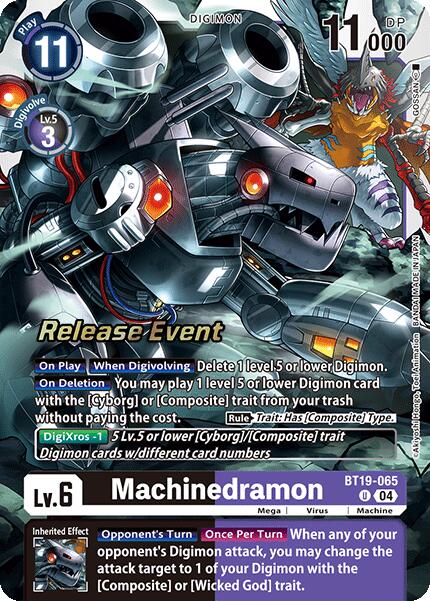 Machinedramon [BT19-065] [Release Special Booster Ver.2.0 Pre-Release Cards] | Enigma On Main