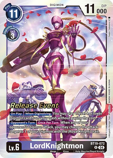 LordKnightmon [BT19-072] [Release Special Booster Ver.2.0 Pre-Release Cards] | Enigma On Main