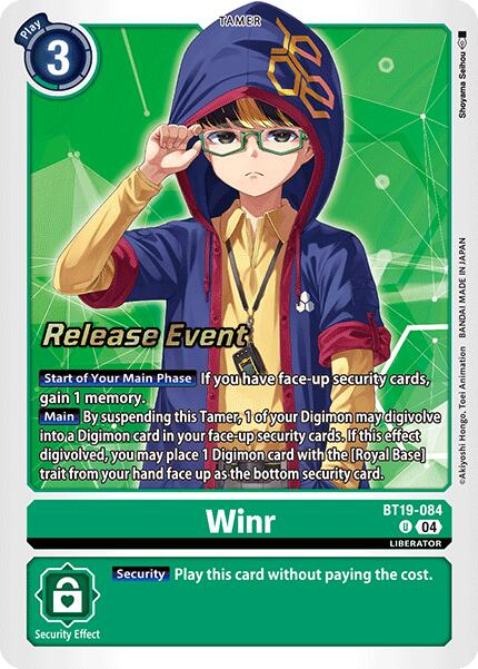 Winr [BT19-084] [Release Special Booster Ver.2.0 Pre-Release Cards] | Enigma On Main