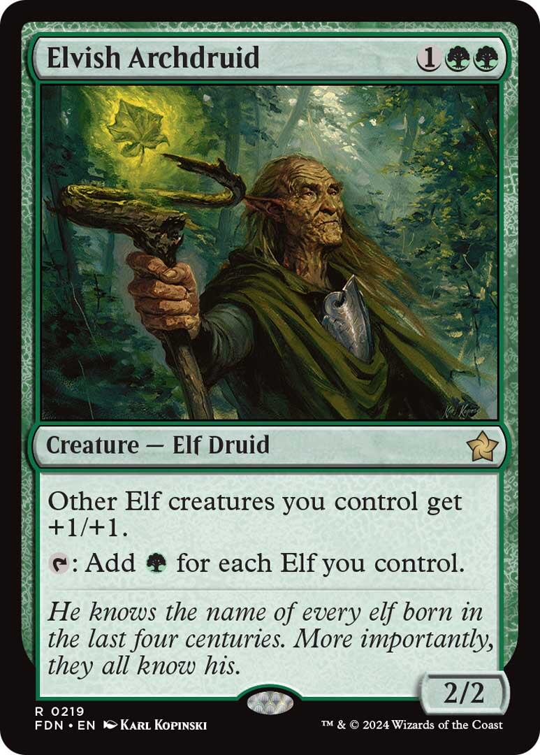 Elvish Archdruid [Foundations] | Enigma On Main
