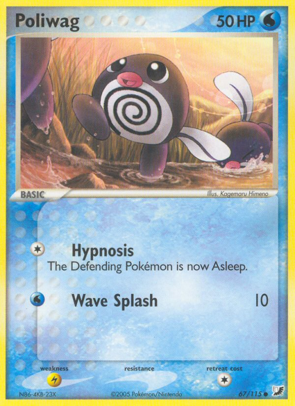 Poliwag (67/115) [EX: Unseen Forces] | Enigma On Main