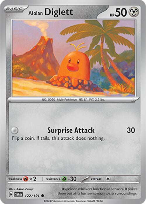 Alolan Diglett (122/191) [Scarlet & Violet: Surging Sparks] | Enigma On Main