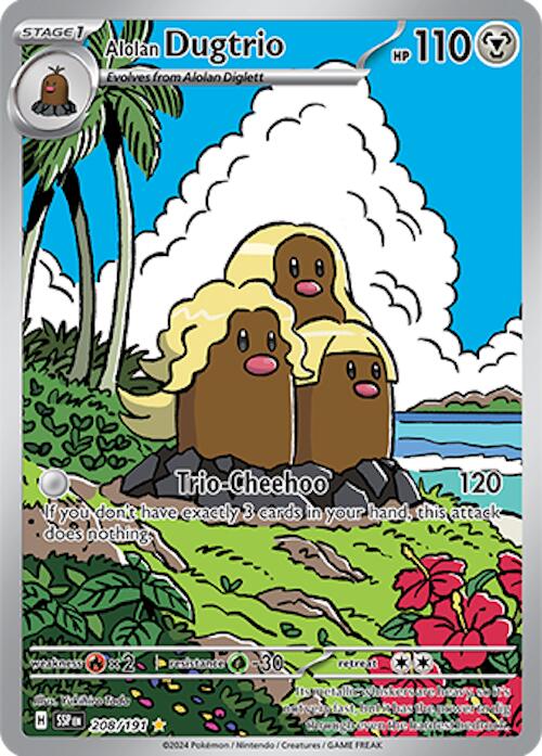 Alolan Dugtrio (208/191) [Scarlet & Violet: Surging Sparks] | Enigma On Main