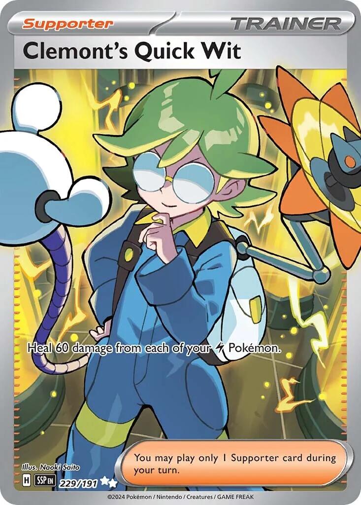 Clemont's Quick Wit (229/191) [Scarlet & Violet: Surging Sparks] | Enigma On Main