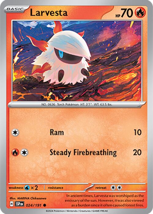 Larvesta (024/191) [Scarlet & Violet: Surging Sparks] | Enigma On Main