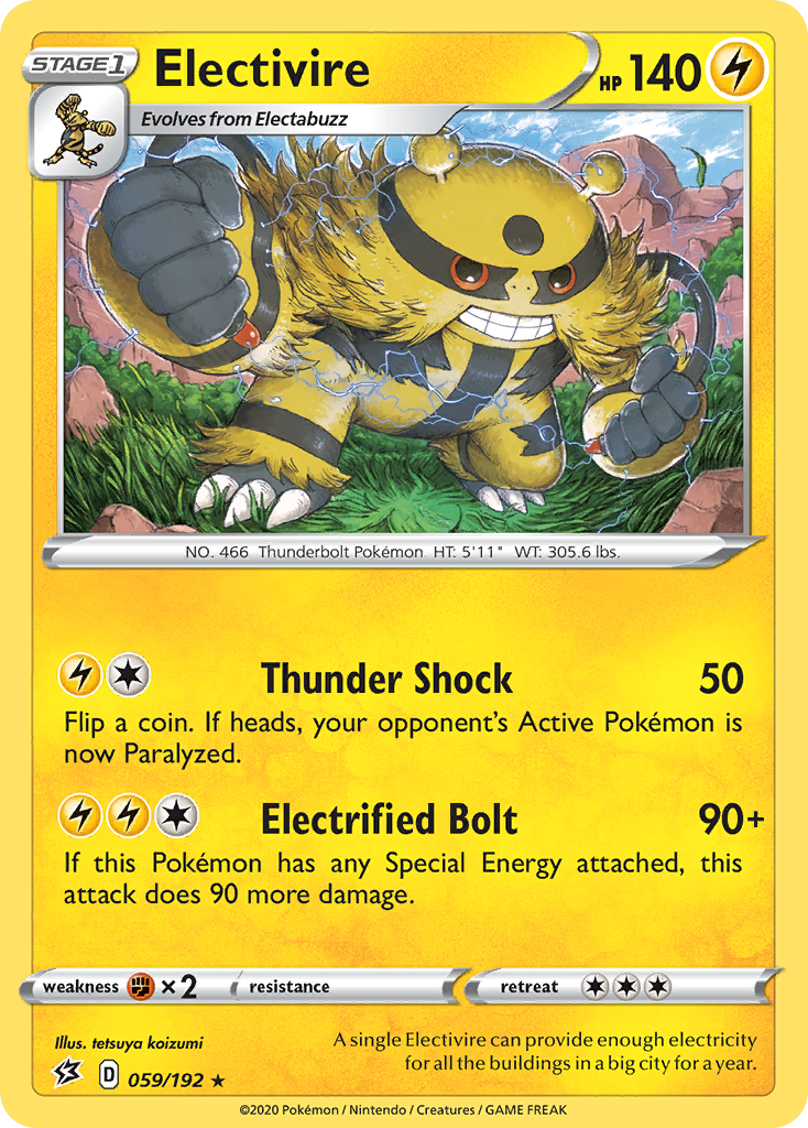 Electivire (059/192) [Sword & Shield: Rebel Clash] | Enigma On Main