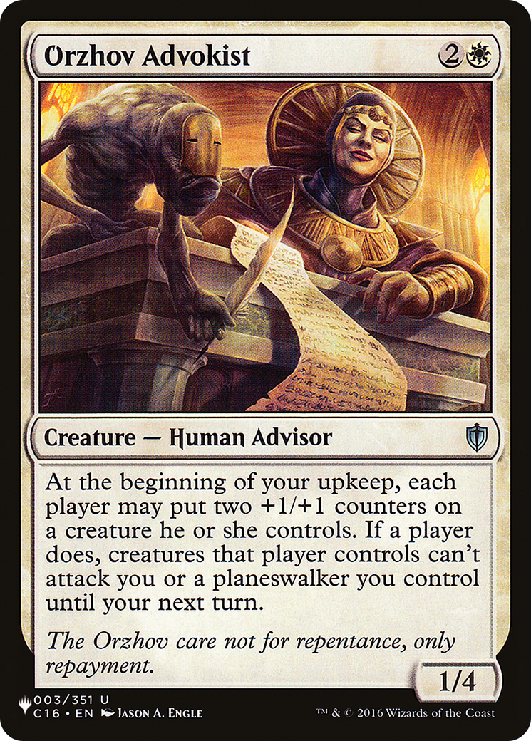 Orzhov Advokist [The List] | Enigma On Main