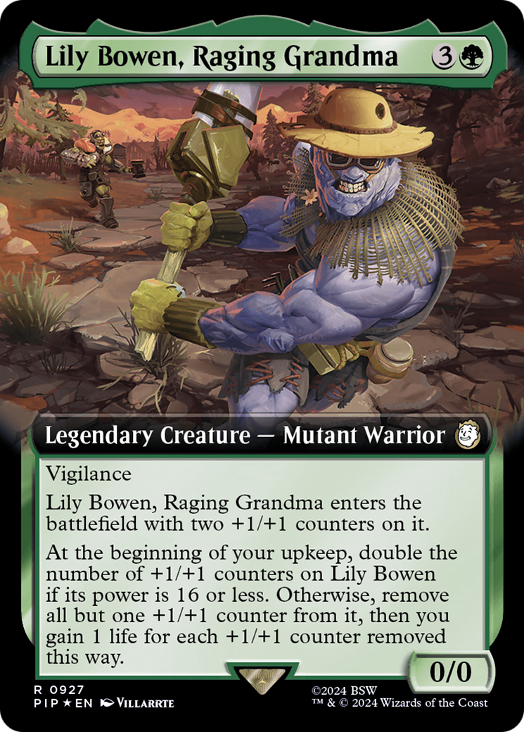 Lily Bowen, Raging Grandma (Extended Art) (Surge Foil) [Fallout] | Enigma On Main