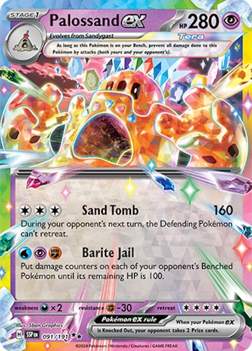 Palossand ex (091/191) [Scarlet & Violet: Surging Sparks] | Enigma On Main