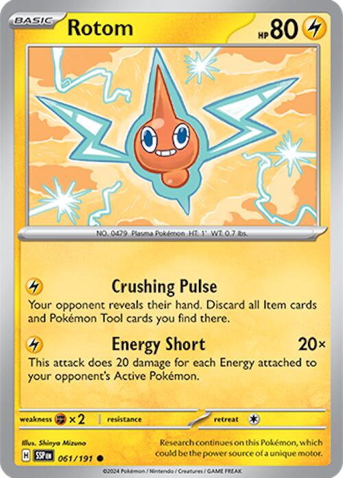 Rotom (061/191) [Scarlet & Violet: Surging Sparks] | Enigma On Main