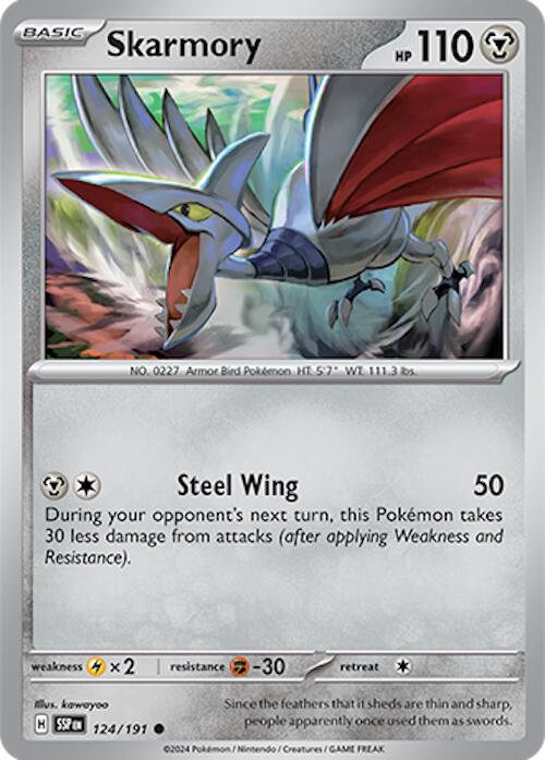 Skarmory (124/191) [Scarlet & Violet: Surging Sparks] | Enigma On Main