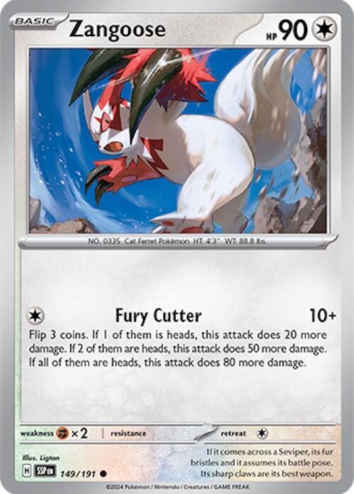 Zangoose (149/191) [Scarlet & Violet: Surging Sparks] | Enigma On Main