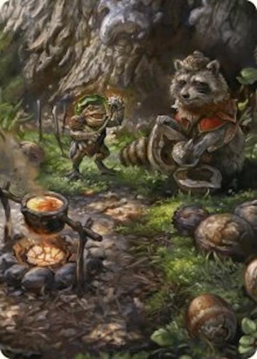 Sylvan Scavenging Art Card (46/54) [Foundations Art Series] | Enigma On Main