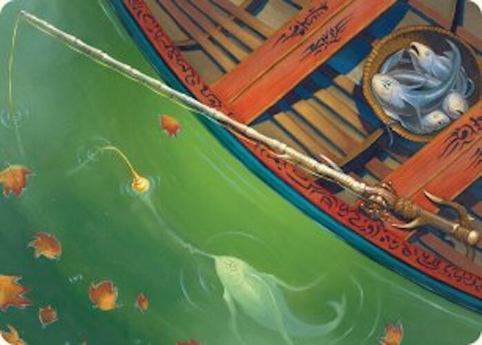 Fishing Pole Art Card (18/54) [Foundations Art Series] | Enigma On Main