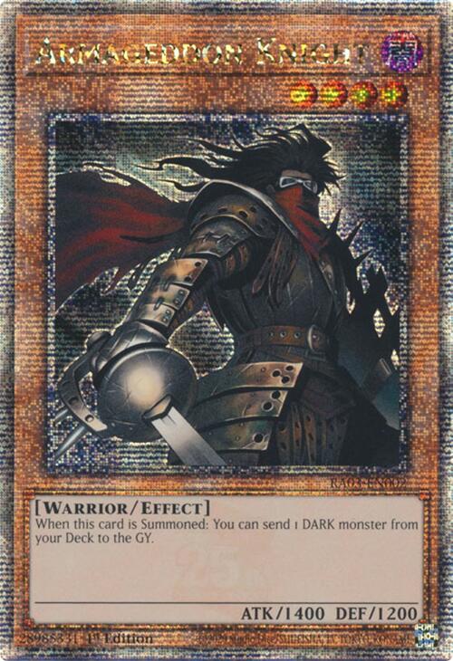 Armageddon Knight (Quarter Century Secret Rare) [RA03-EN002] Quarter Century Secret Rare | Enigma On Main