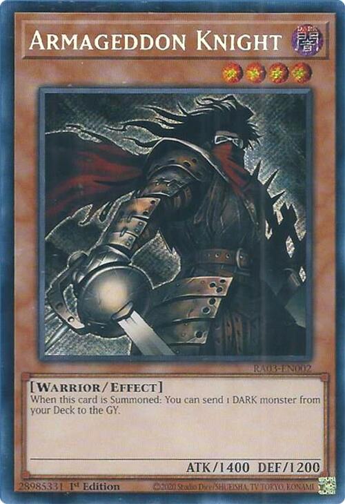 Armageddon Knight (Secret Rare) [RA03-EN002] Secret Rare | Enigma On Main