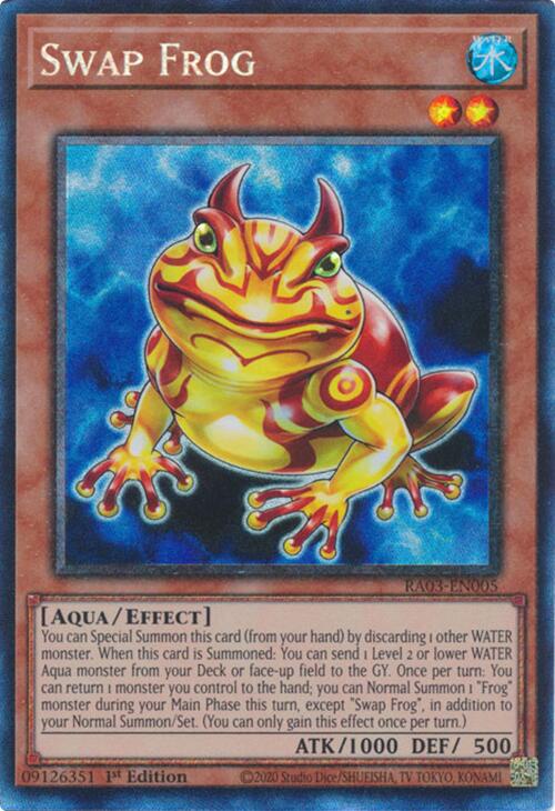 Swap Frog (CR) [RA03-EN005] Prismatic Collector's Rare | Enigma On Main