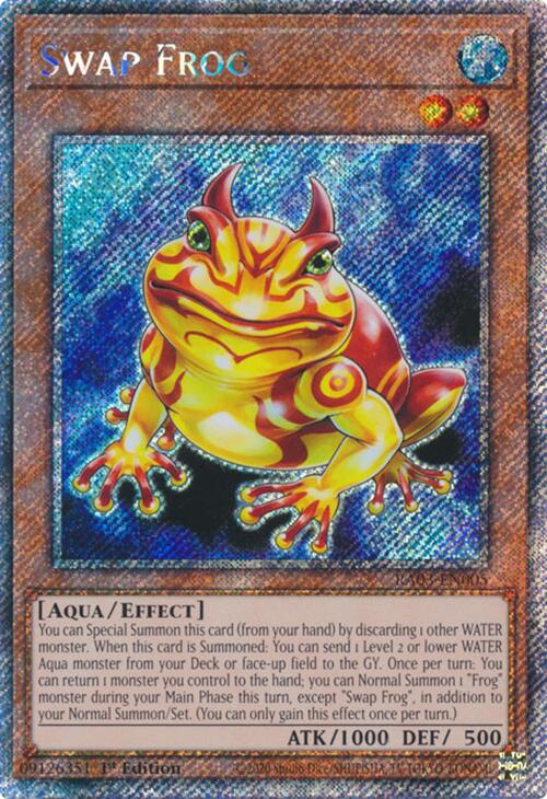 Swap Frog (Platinum Secret Rare) [RA03-EN005] Platinum Secret Rare | Enigma On Main