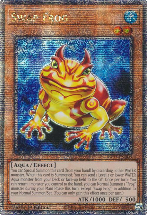 Swap Frog (Quarter Century Secret Rare) [RA03-EN005] Quarter Century Secret Rare | Enigma On Main