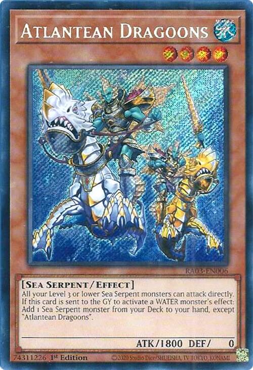 Atlantean Dragoons (Secret Rare) [RA03-EN006] Secret Rare | Enigma On Main